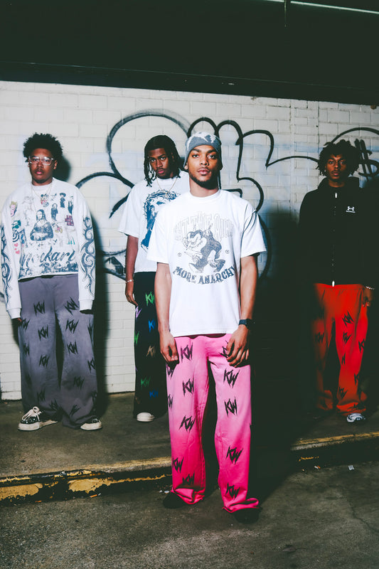 Pink "KW" Sweatpants
