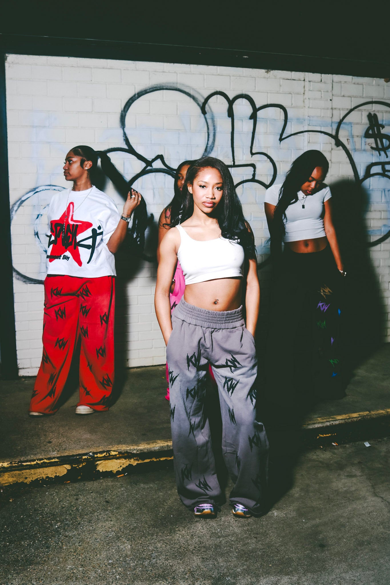Grey "KW" Sweatpants