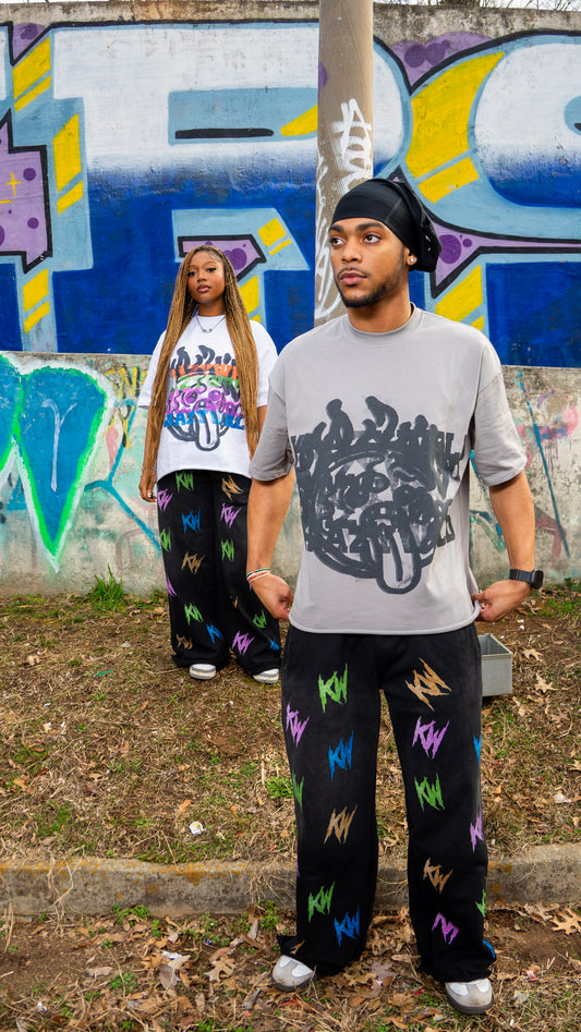 Grey "KW" Logo Tee